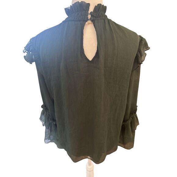 Romantic Green H&M Long Sleeve Blouse - Picture 4 of 6